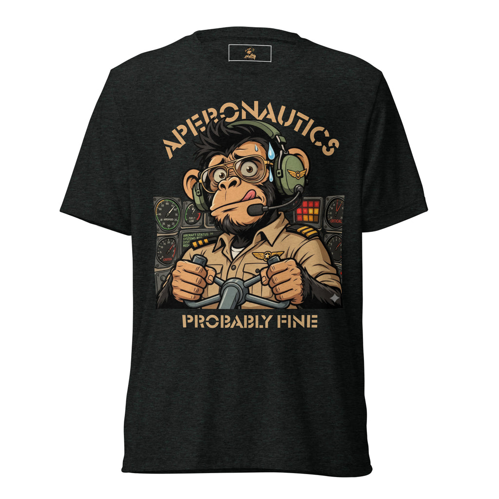 Probably Fine — Funny Pilot Tri-Blend Tee | Aperonautics