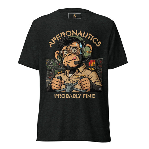 Probably Fine — Funny Pilot Tri-Blend Tee | Aperonautics